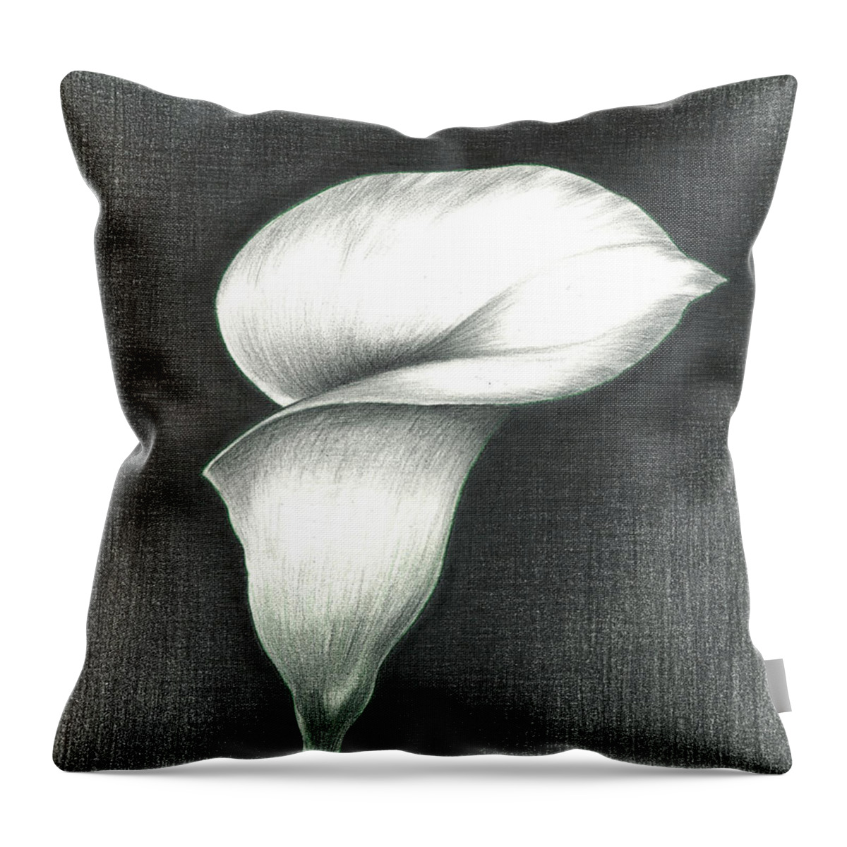 Calla Lily Throw Pillow featuring the photograph Calla Lily by Troy Levesque