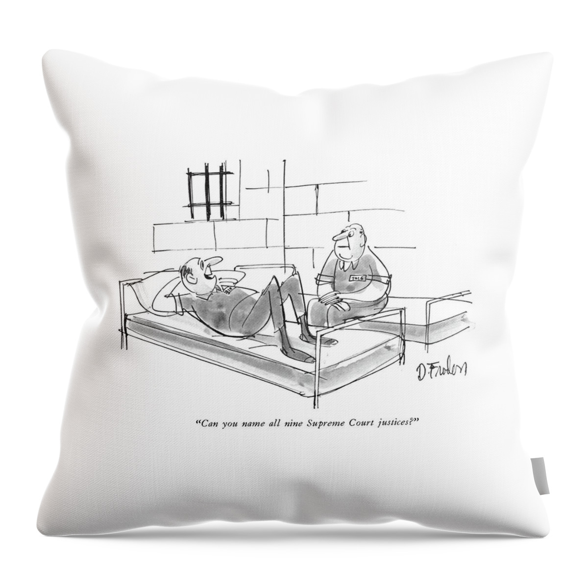 Can You Name All Nine Supreme Court Justices? Throw Pillow