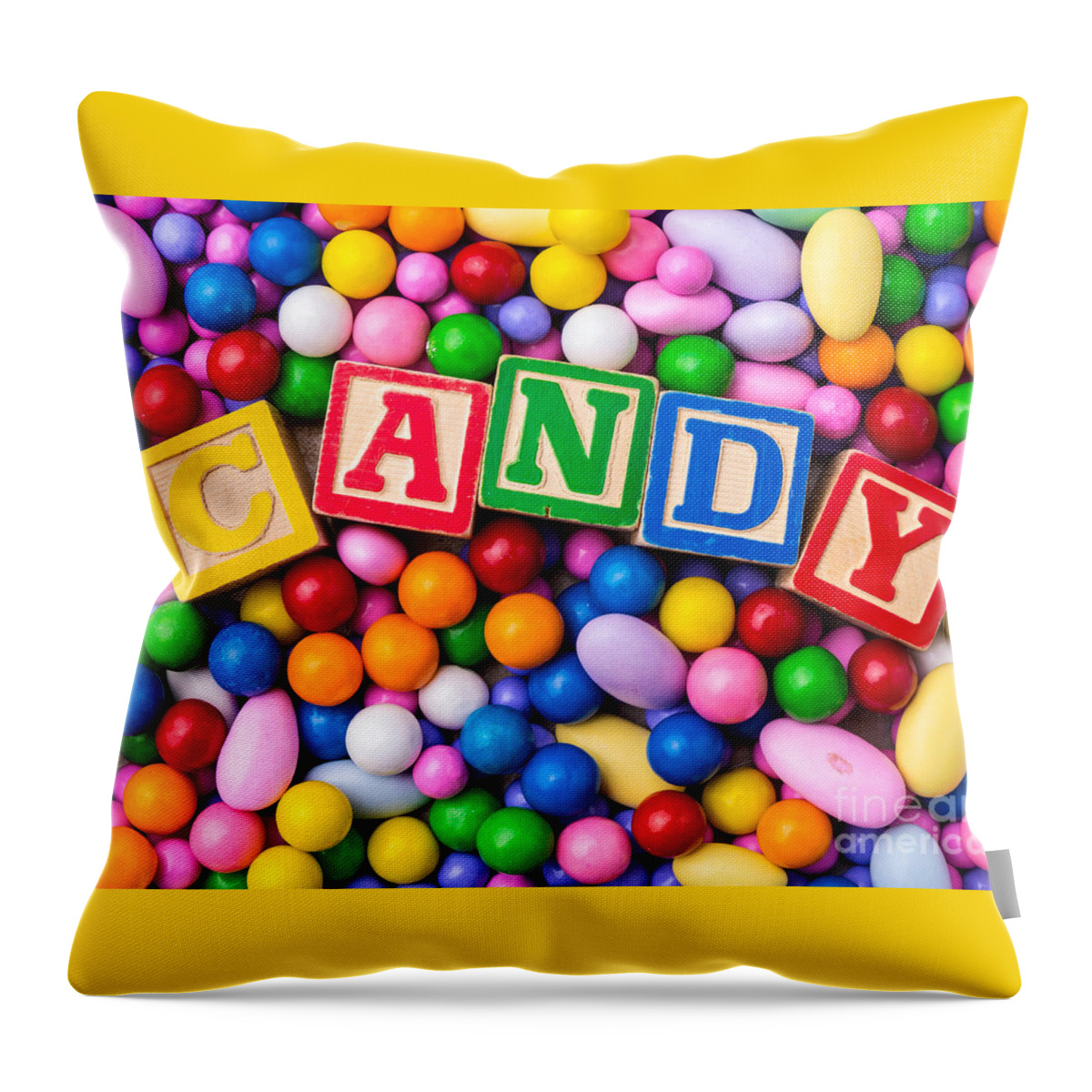 Candy Throw Pillow featuring the photograph Candy by Edward Fielding