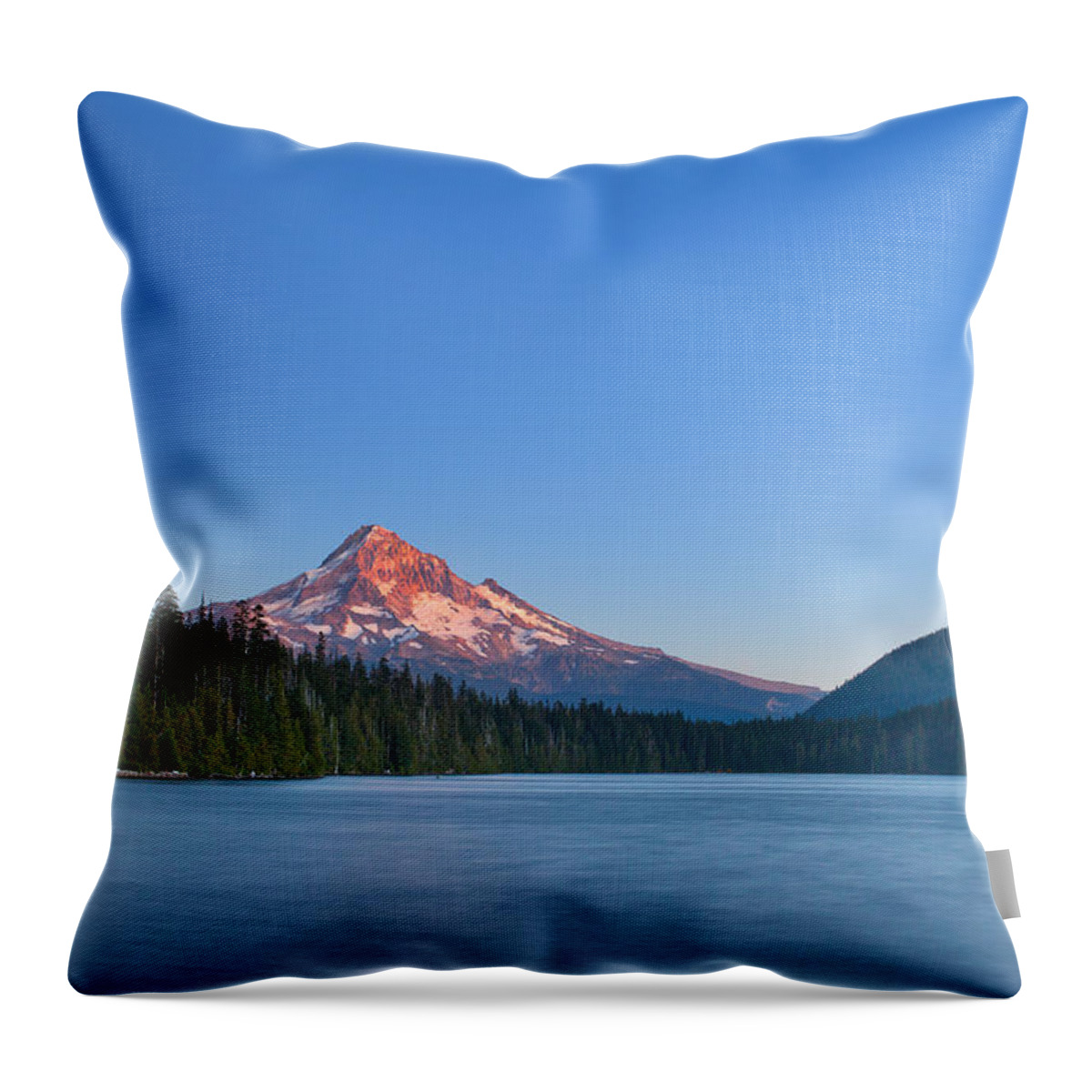 Mount Hood Throw Pillow featuring the photograph Candy Topper by Darren White