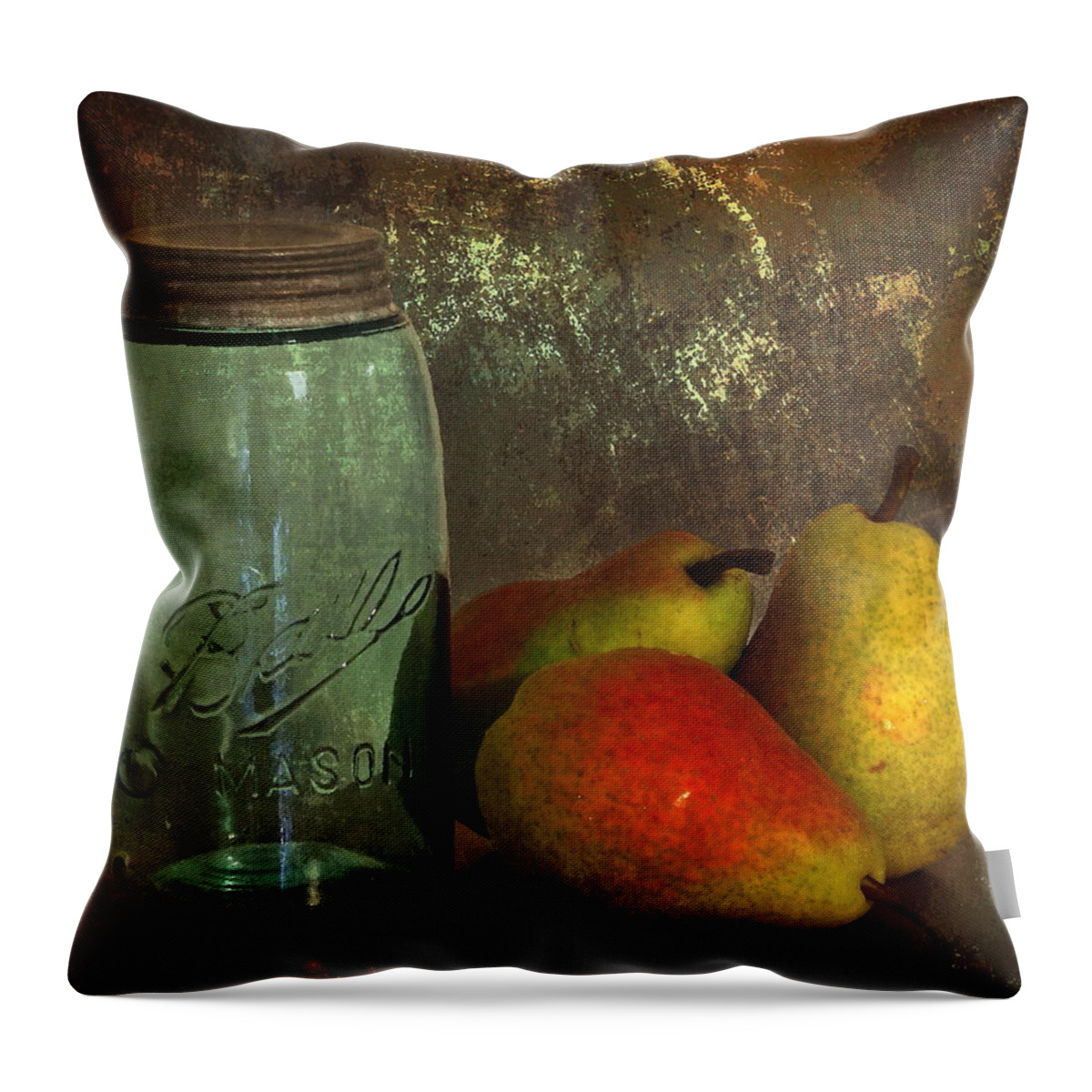 Canning Throw Pillow featuring the photograph Canning Season by Angie Vogel