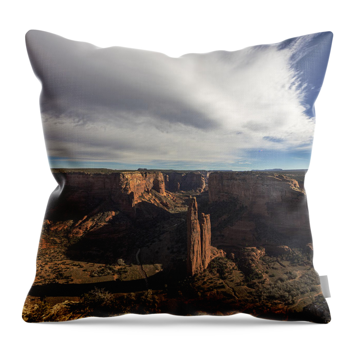 Canyon De Chelly Throw Pillow featuring the photograph Canyon de Chelly by Mike Herdering
