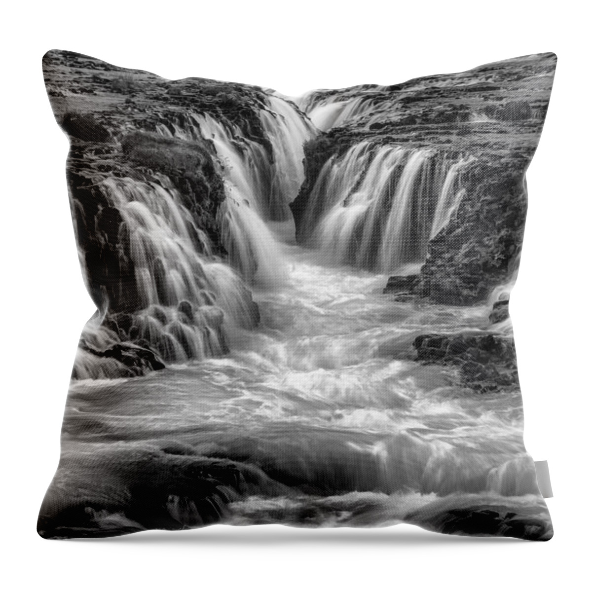 Horizontal Throw Pillow featuring the photograph Canyon Waters II by Jon Glaser