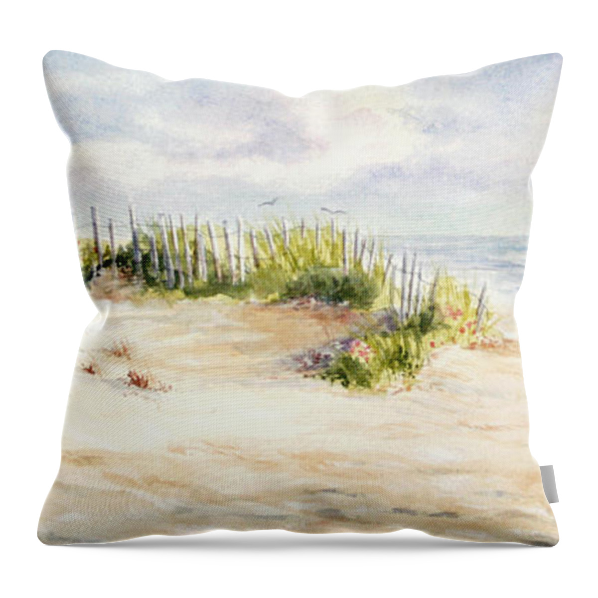 Cape Cod Throw Pillow featuring the painting Cape Afternoon II by Vikki Bouffard