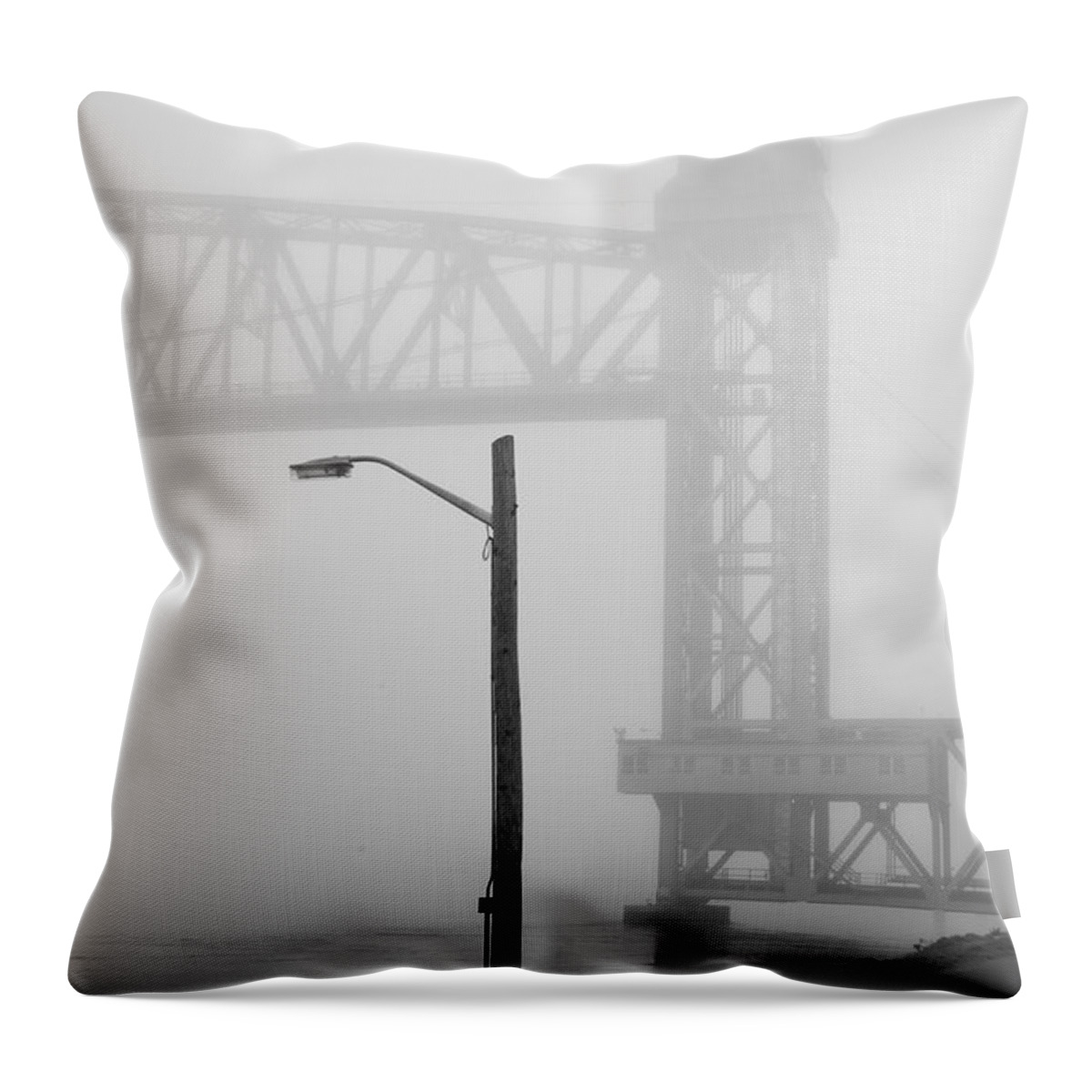 Cape Cod Throw Pillow featuring the photograph Cape Cod Railroad Bridge No. 3 by David Gordon