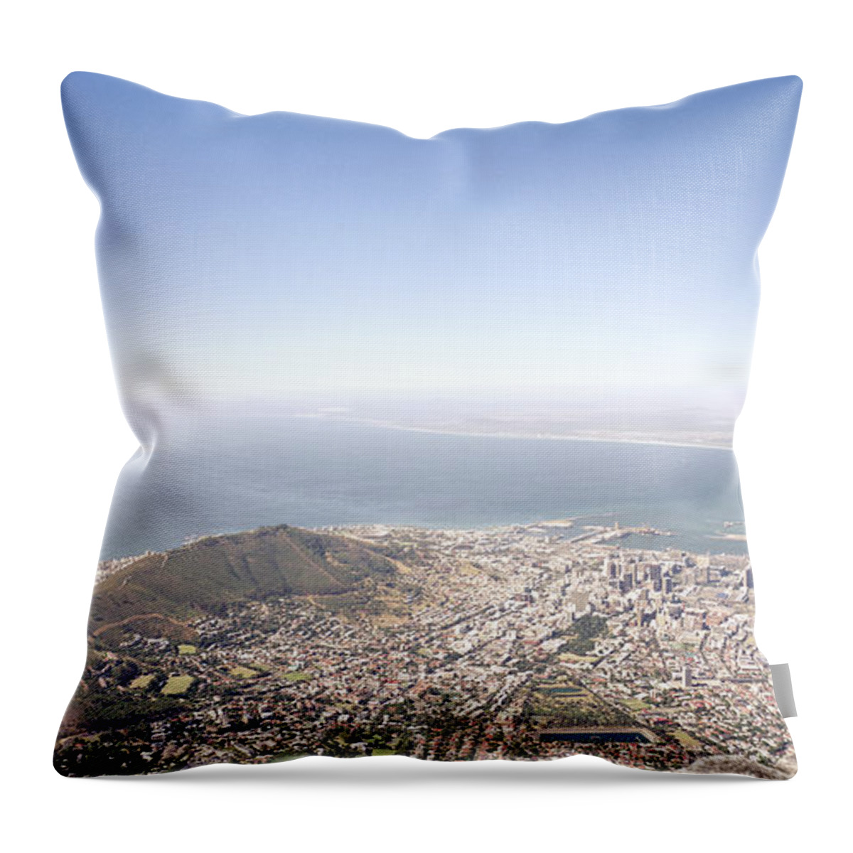 Cape Town Throw Pillow featuring the photograph Cape Town Panorama by Shaun Higson
