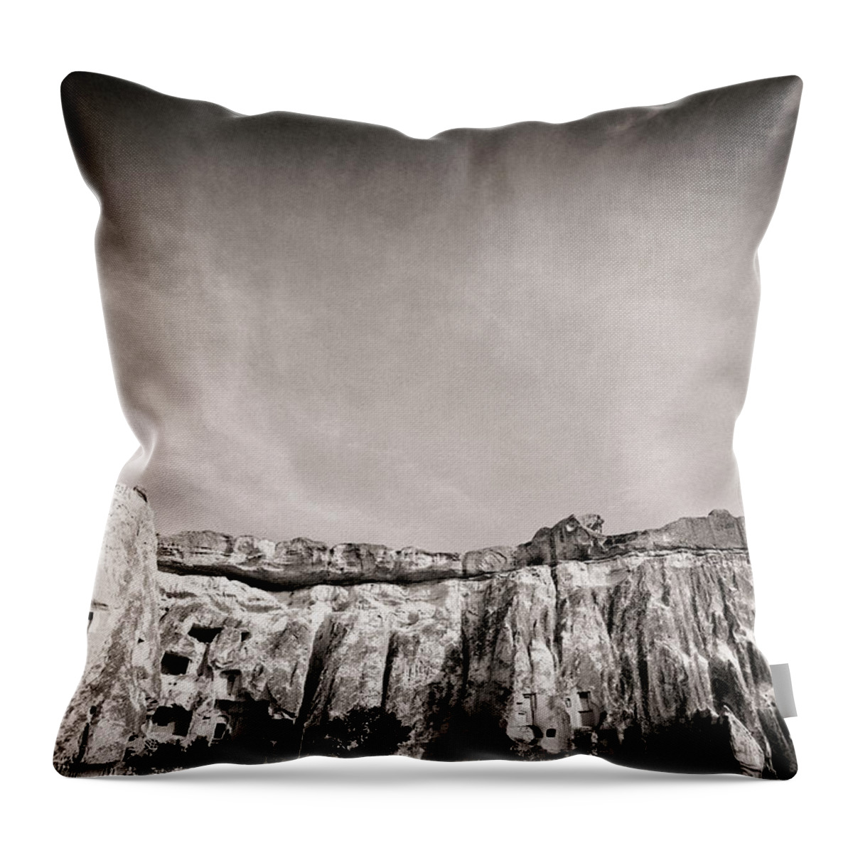 Prehistoric Era Throw Pillow featuring the photograph Cappadocia by Temizyurek