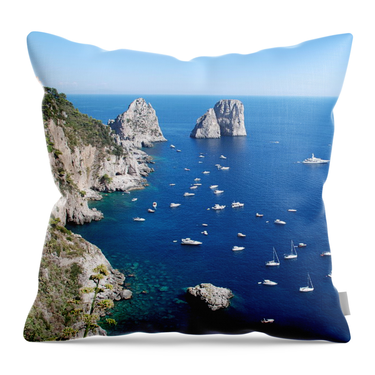 Capri Throw Pillow featuring the photograph Capri by Dany Lison