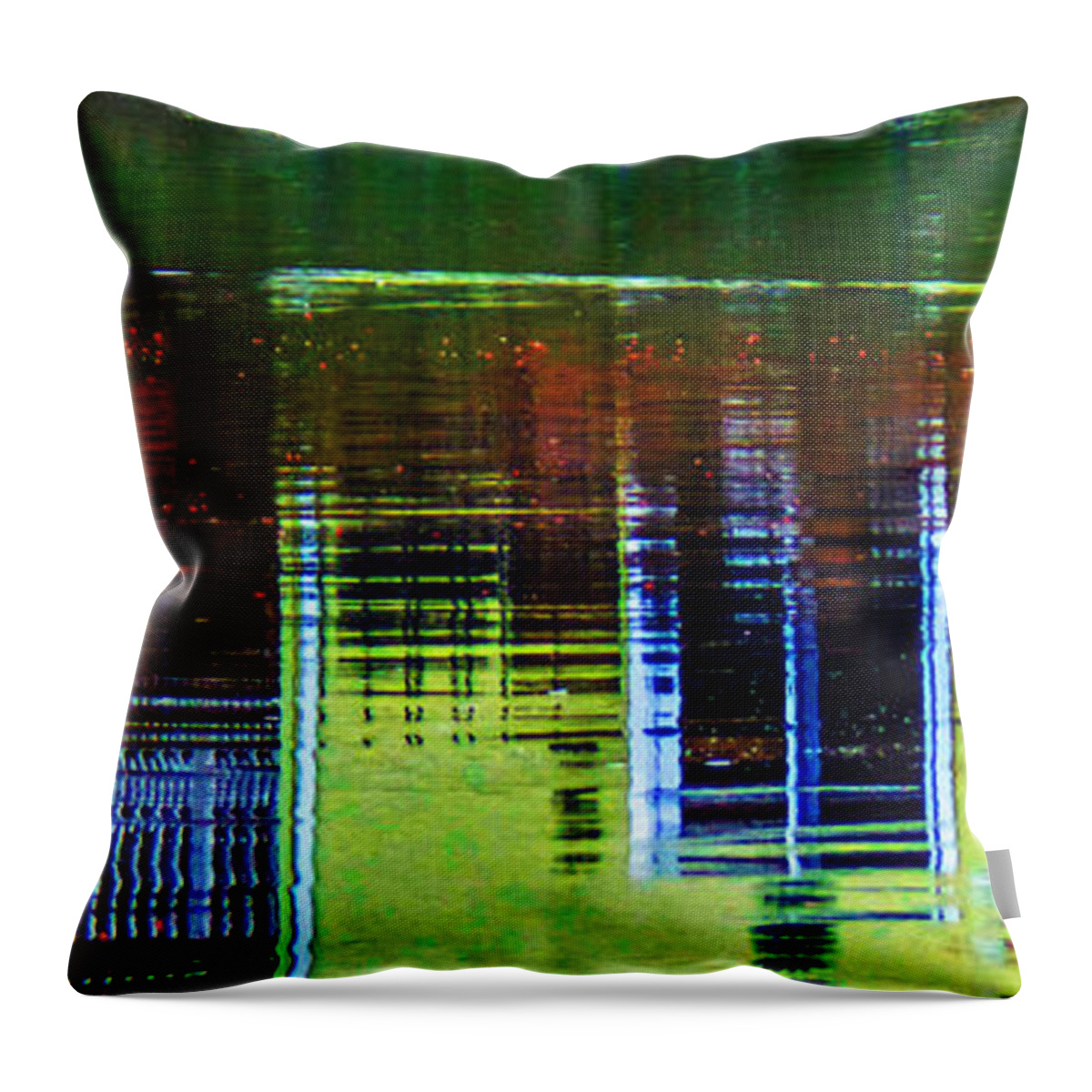 New England Throw Pillow featuring the photograph New England Landscape Illusion by Charlie Cliques
