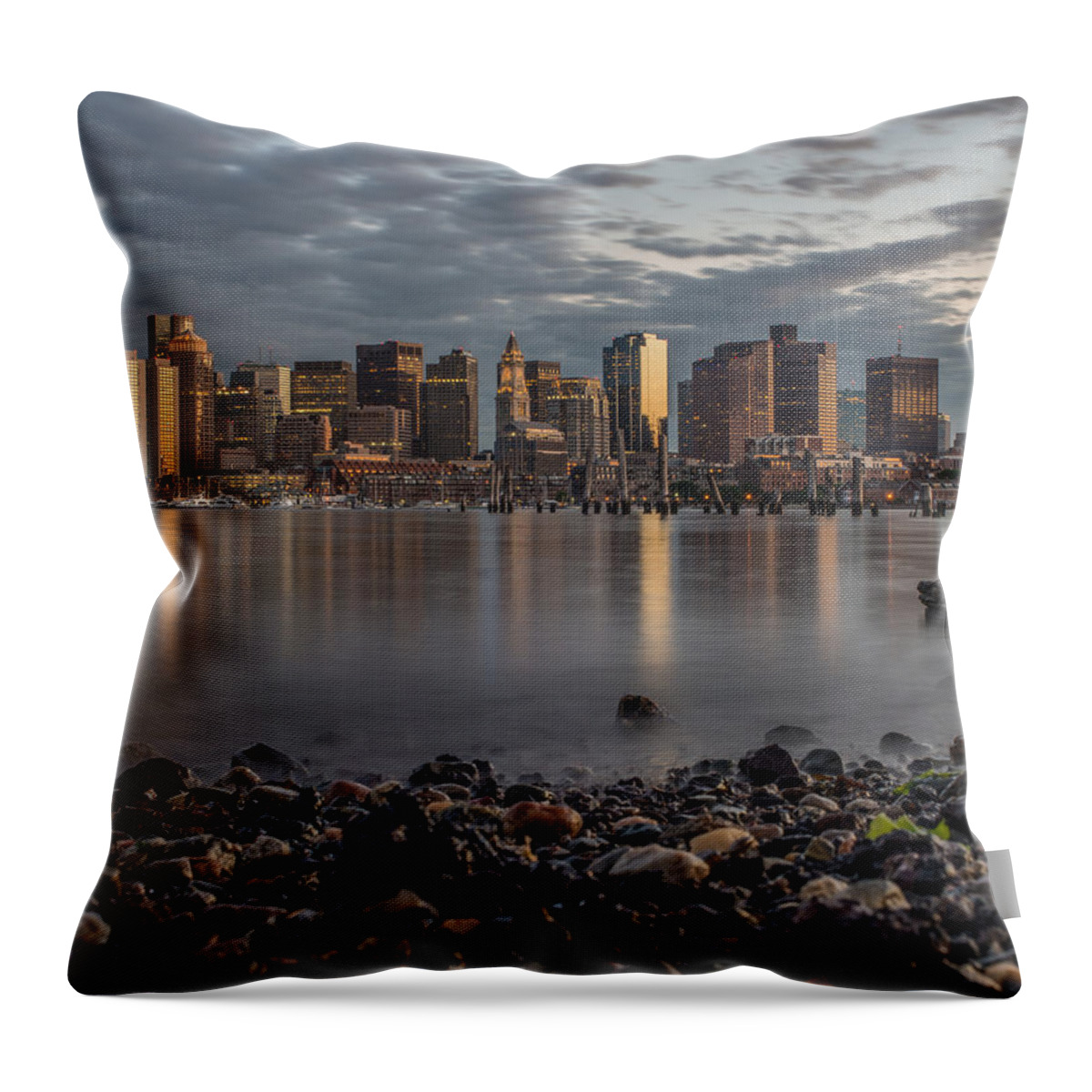  Throw Pillow featuring the photograph Carleton's Wharf by Bryan Xavier