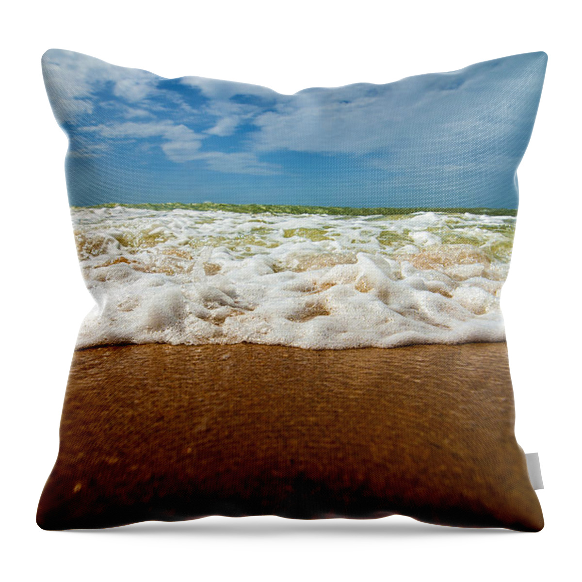Sea Throw Pillow featuring the photograph Caribbean Waves by Jess Kraft