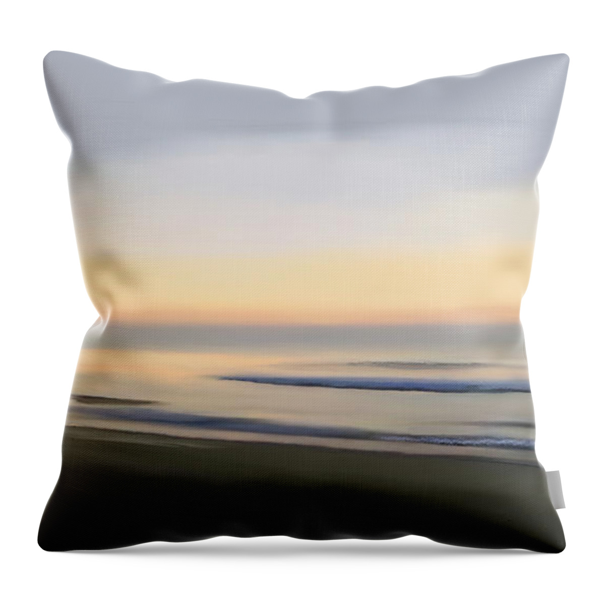 Seascape Paintings Throw Pillow featuring the digital art Carolina morning glory by Anthony Fishburne