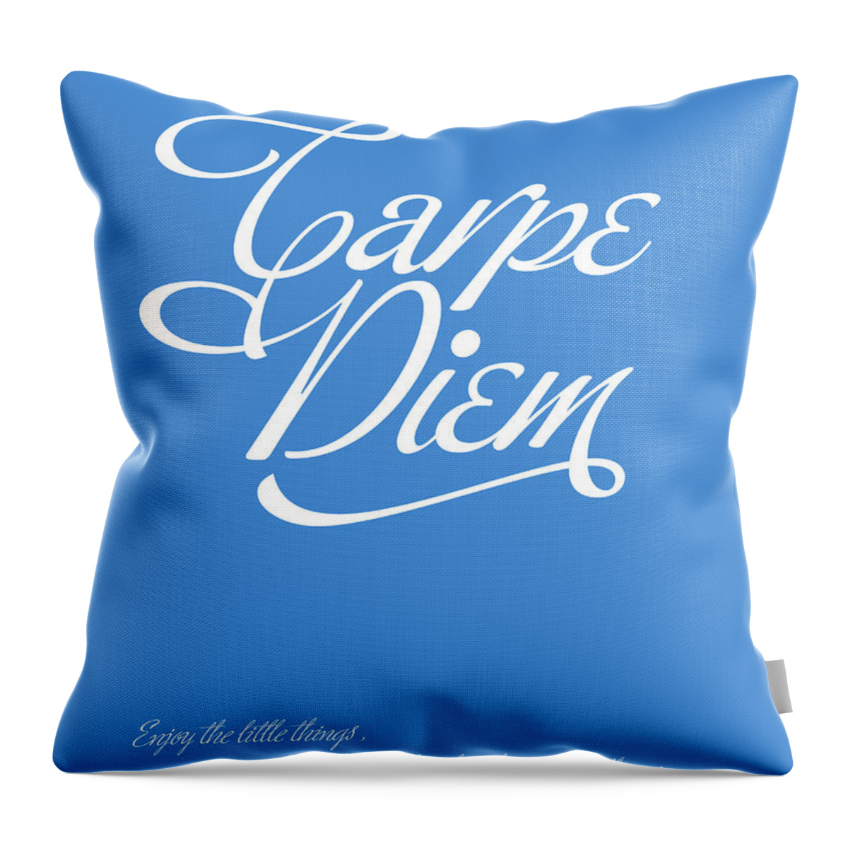 Carpe Throw Pillow featuring the digital art Carpe Diem by Gina Dsgn