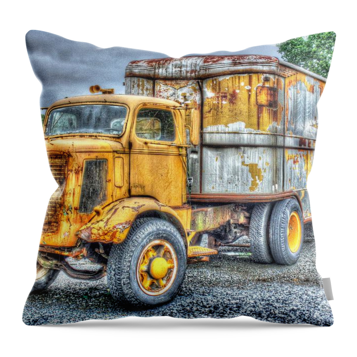 Antique Throw Pillow featuring the digital art Carrier by Dan Stone