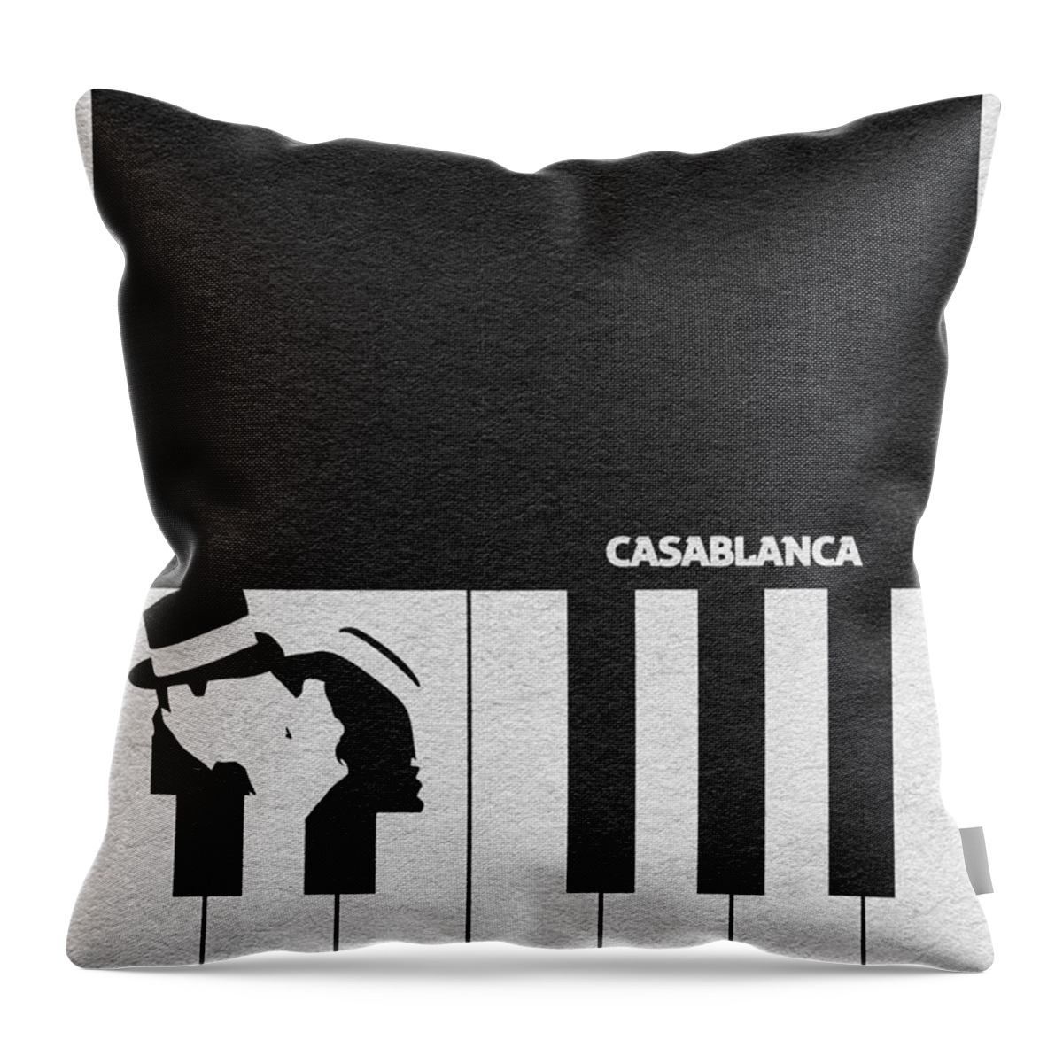 Casablanca Throw Pillow featuring the digital art Casablanca by Inspirowl Design