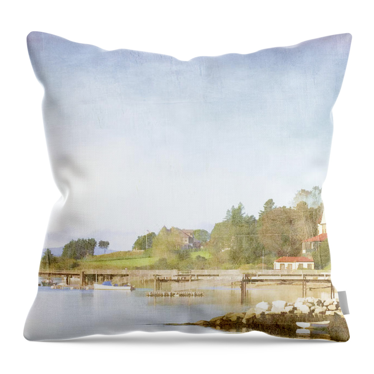 Castine Throw Pillow featuring the photograph Castine Harbor Maine by Carol Leigh