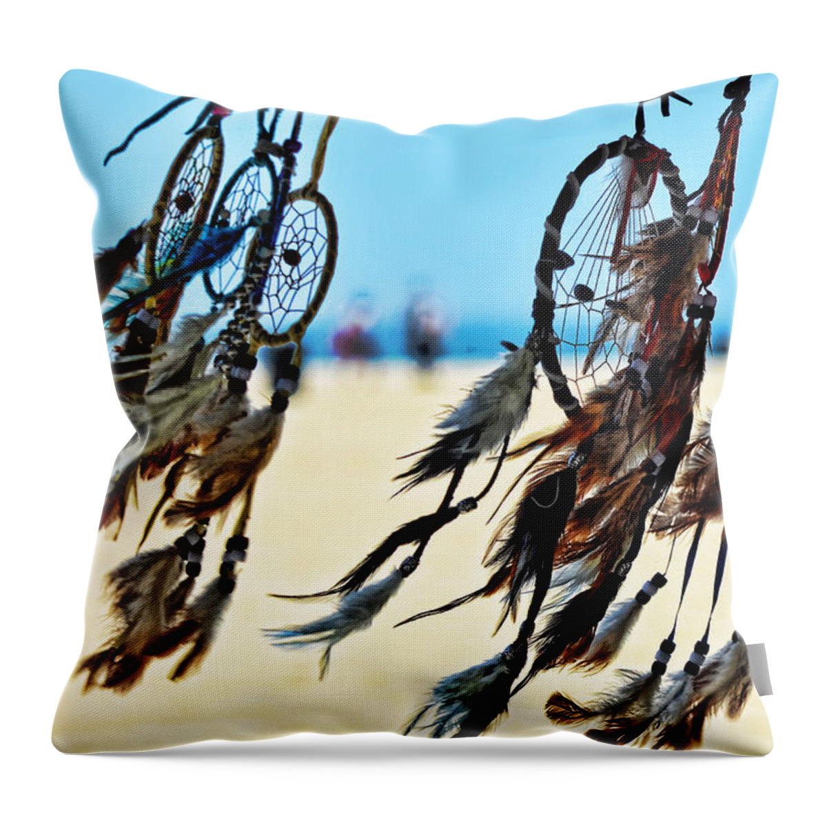 Dream Catcher Throw Pillow featuring the photograph Catch the Dream by Camille Lopez