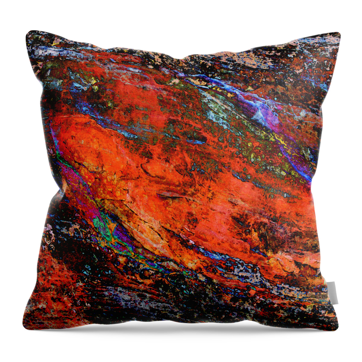 Stone Throw Pillow featuring the photograph Catching Fire by Stephanie Grant