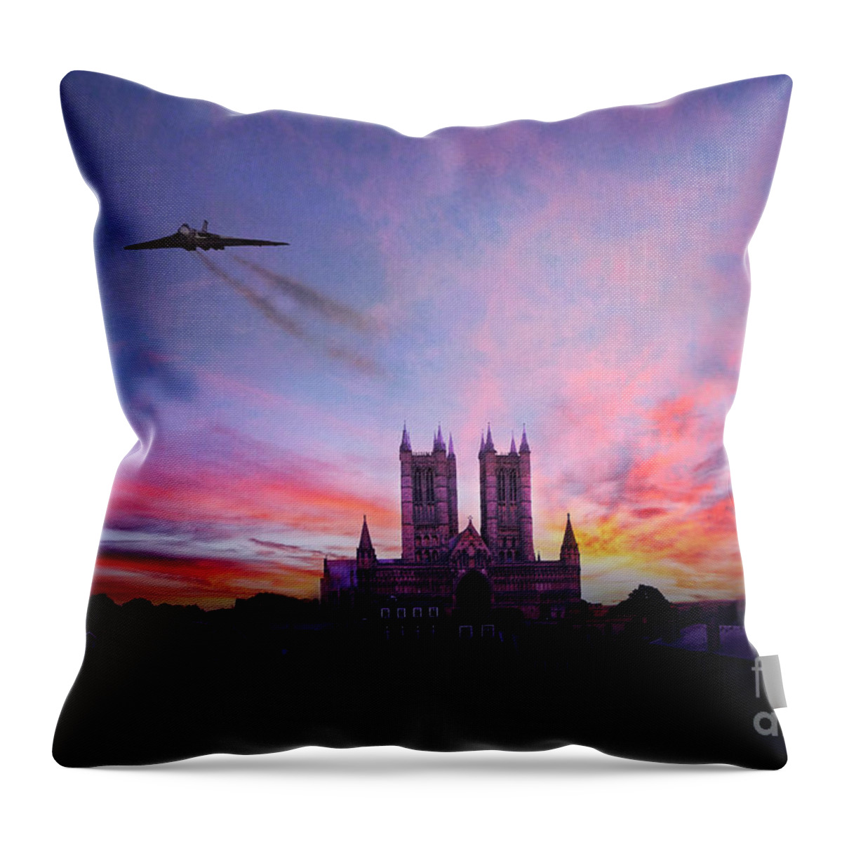 Vulcan Throw Pillow featuring the digital art Cathedral Pass by Airpower Art