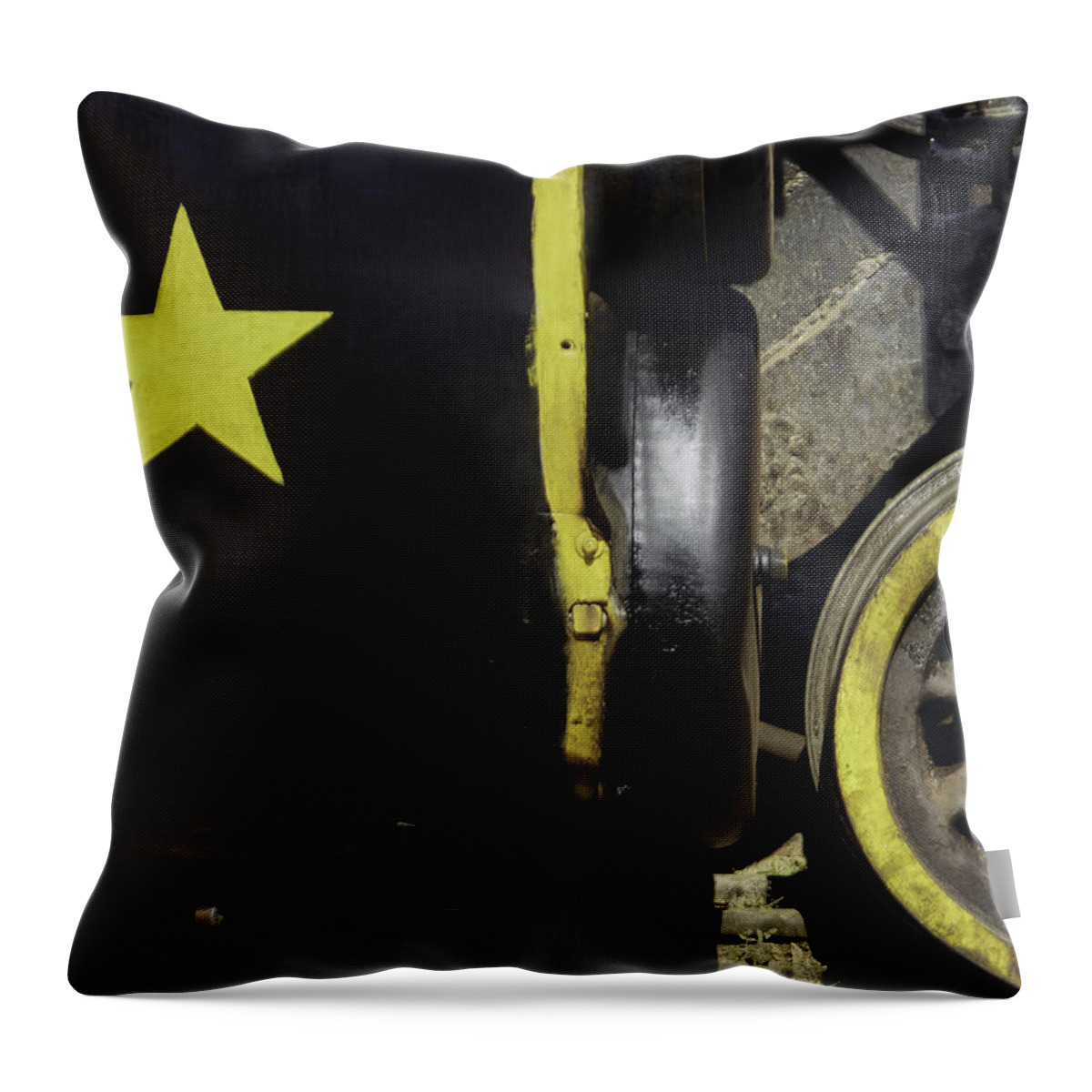 1926 Throw Pillow featuring the photograph Cause out on the edge of darkness there rides a peace train.. by A Rey