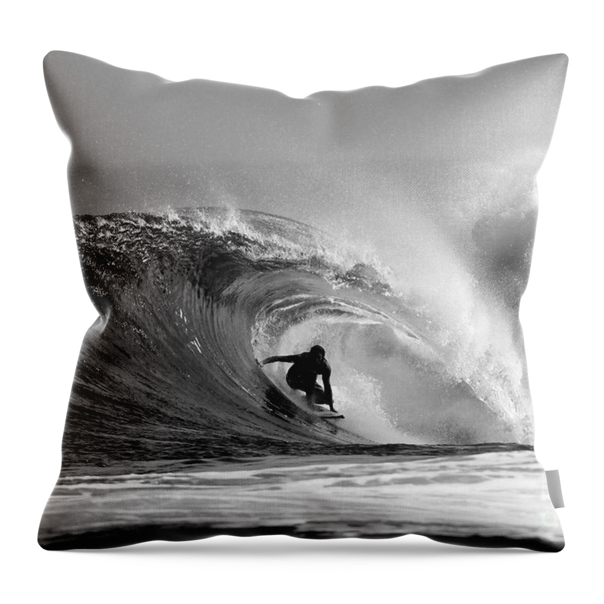 Surf Throw Pillow featuring the photograph Caveman by Paul Topp