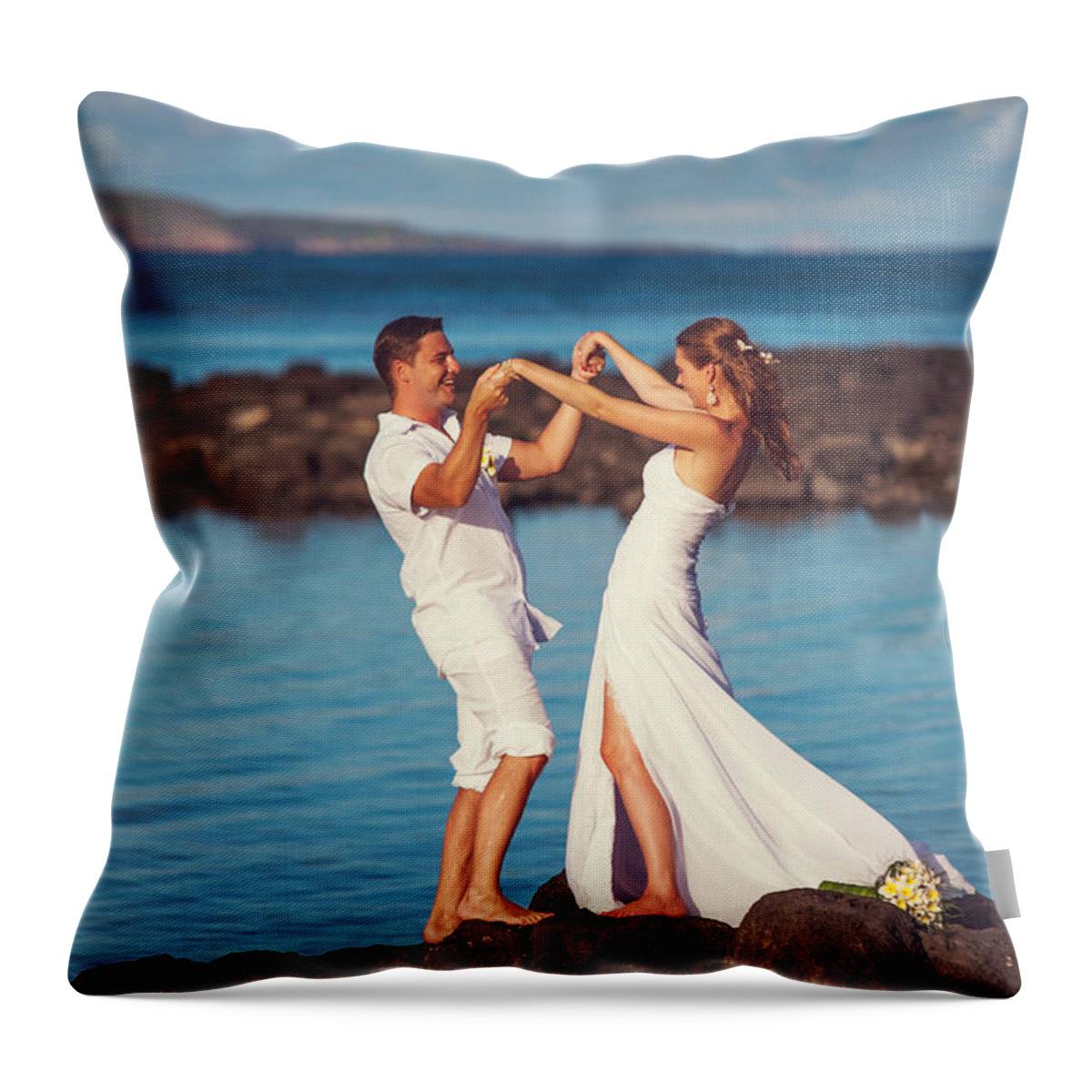 Love Throw Pillow featuring the photograph Celebrating Love by Jenny Rainbow