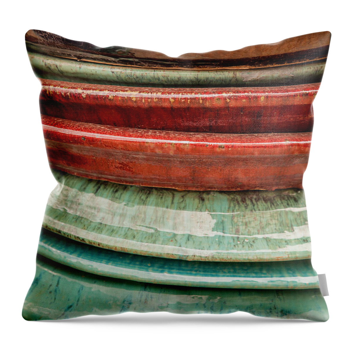 Fredericksburg Throw Pillow featuring the photograph Ceramic Lines by Melinda Ledsome