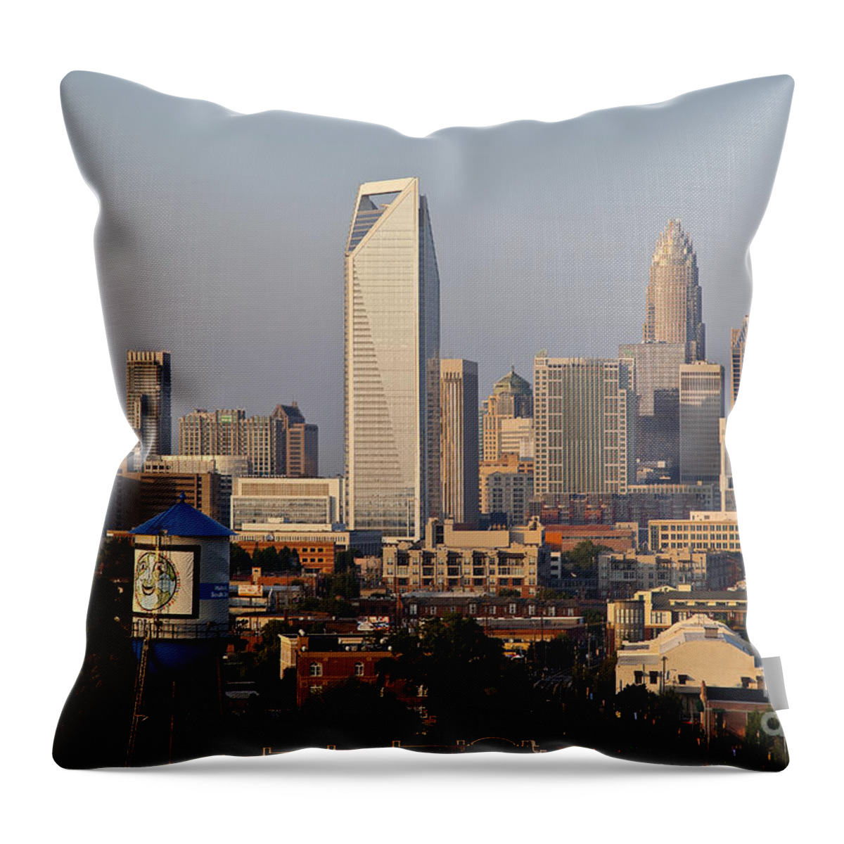 Skyline Throw Pillow featuring the photograph Charlotte in the Late Afternoon by Jill Lang