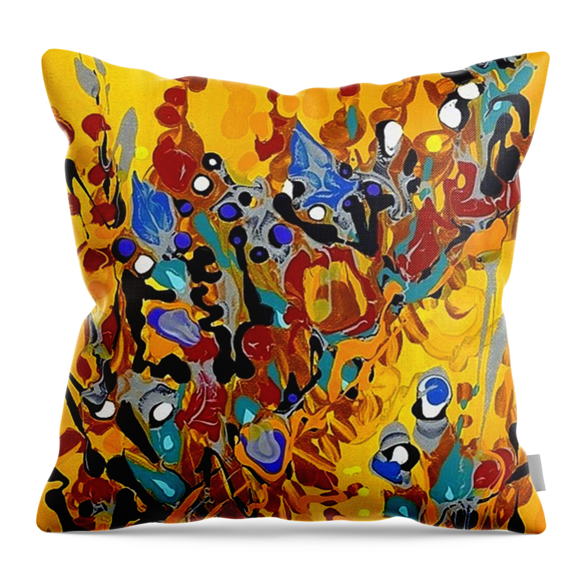 Painting Throw Pillow featuring the painting Cheers by Holly Carmichael