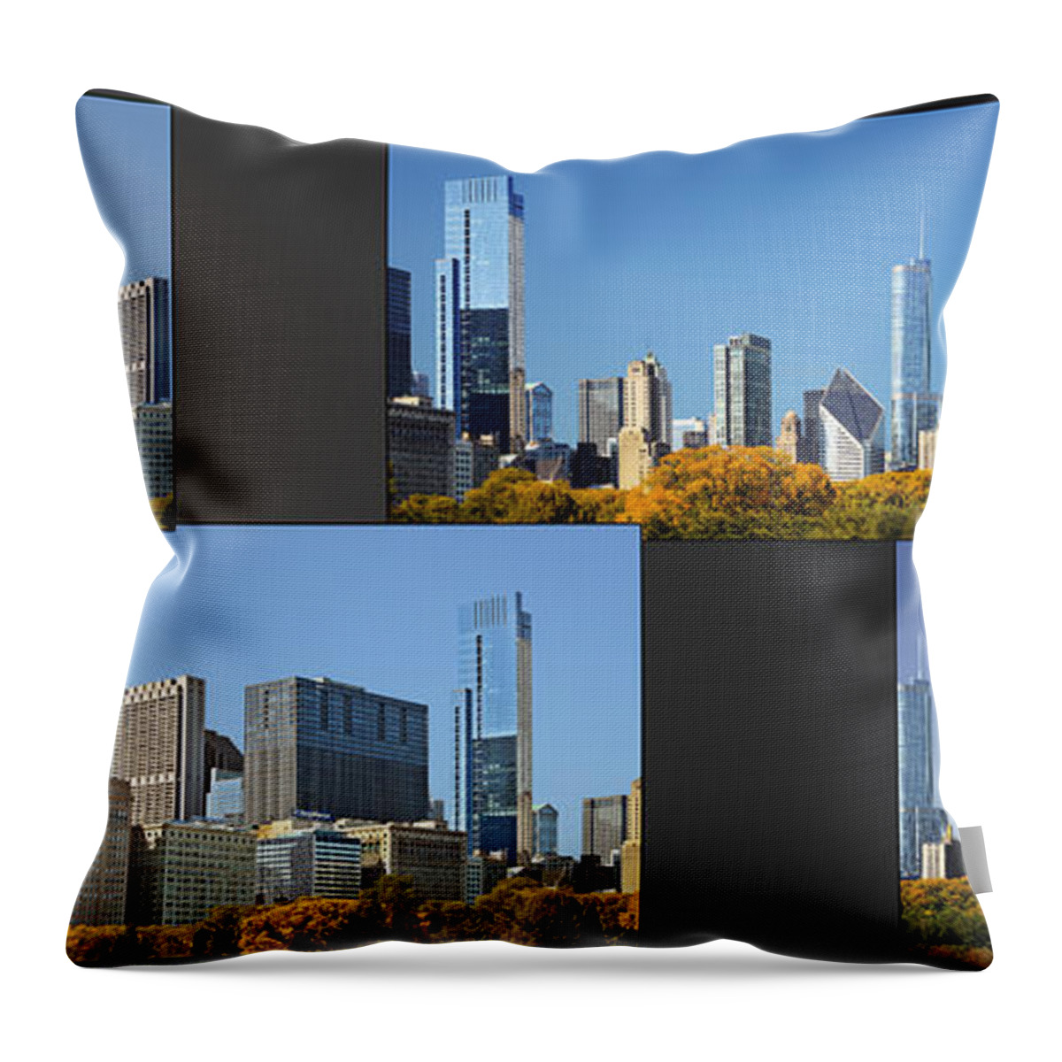 Travel Throw Pillow featuring the photograph Chicago City of Skyscrapers by Alexandra Till