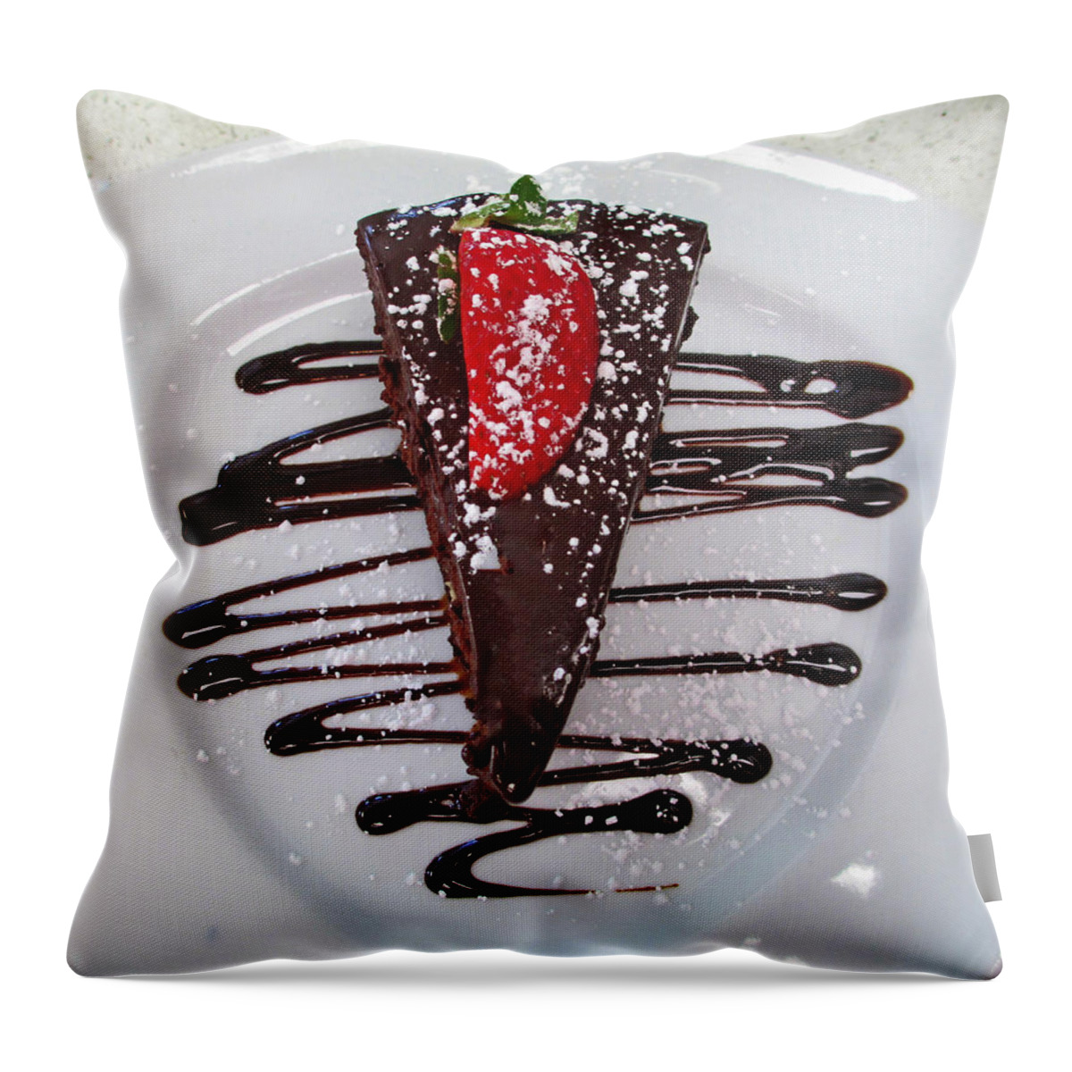 Food Throw Pillow featuring the photograph Chocolate Is Better Than Steak by Randall Weidner