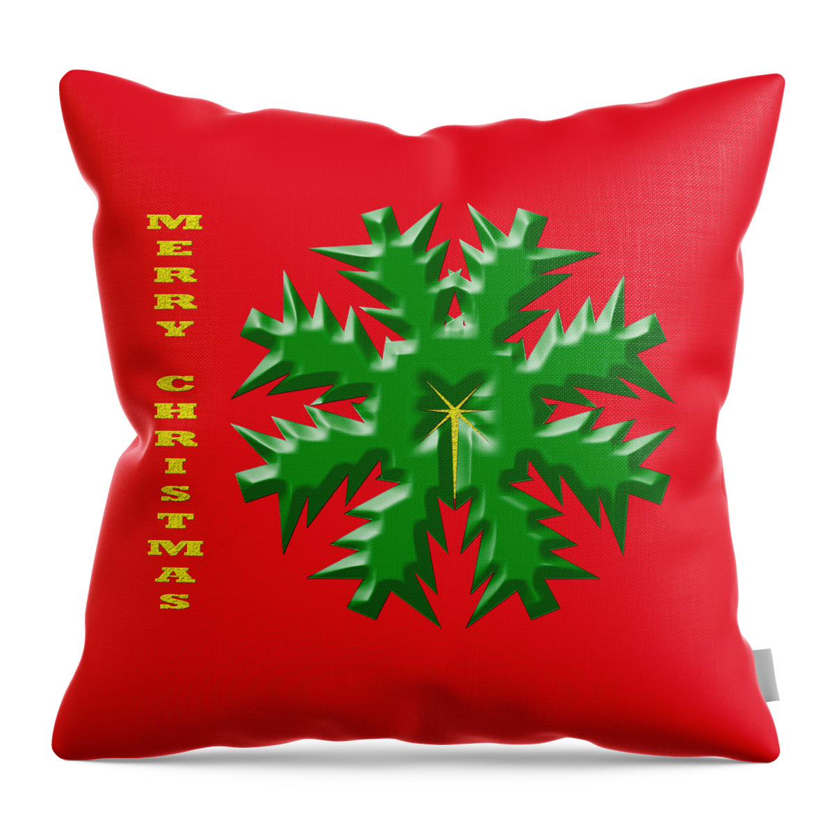Christmas Throw Pillow featuring the digital art Christmas Card 1 by Kristy Jeppson