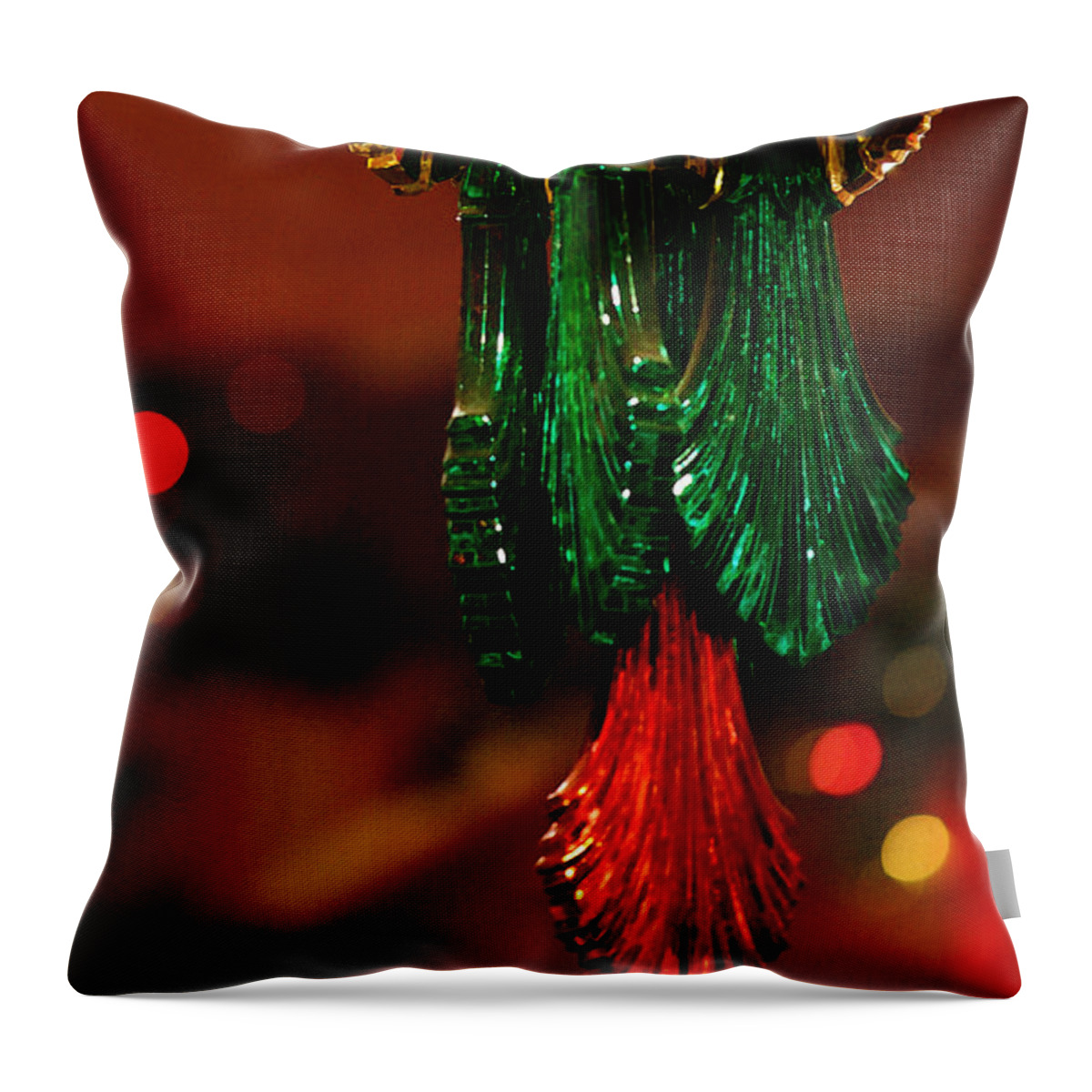 Christmas Throw Pillow featuring the photograph Christmas Holiday Party 3 by Linda Shafer
