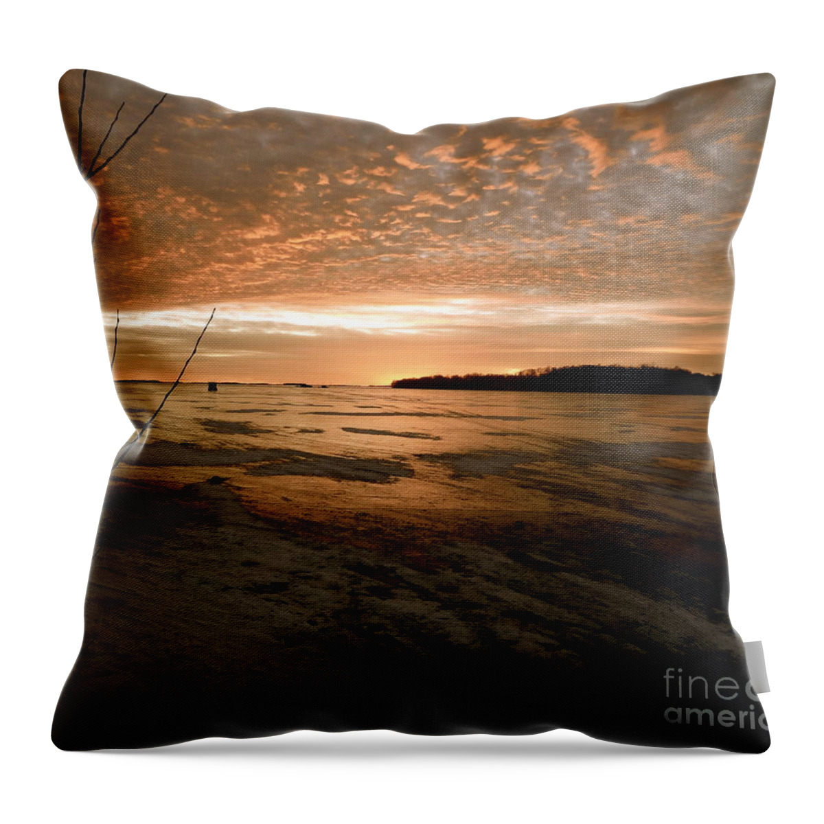 Winter Throw Pillow featuring the photograph Christmas Ice by Jacqueline Athmann