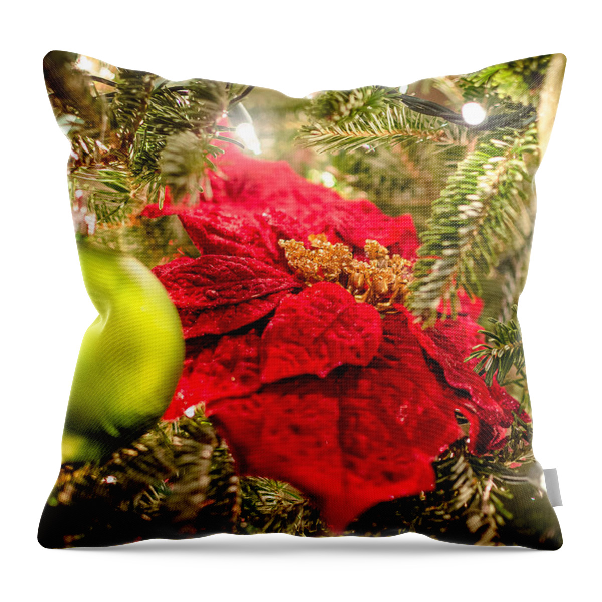 Christmas Throw Pillow featuring the photograph Christmas is in the Air by David Morefield