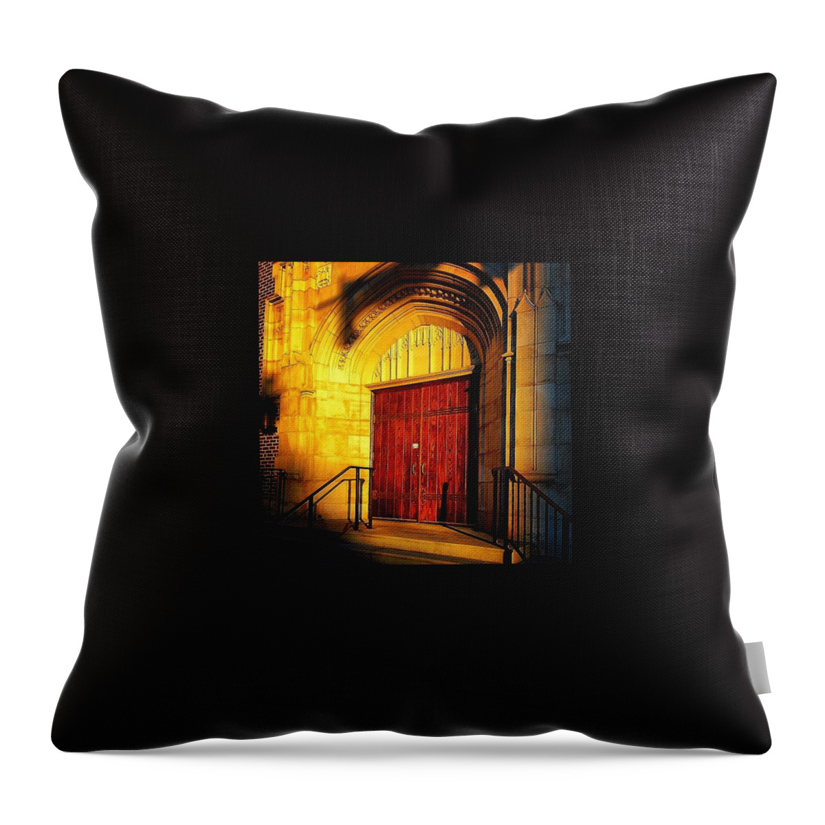 Door Throw Pillow featuring the photograph San Marco Church by Brandon McKenzie