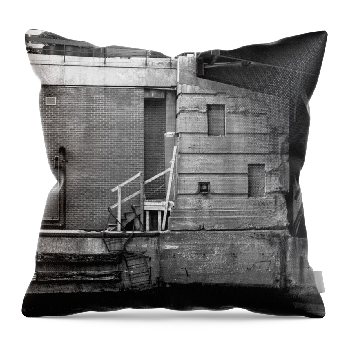 Chicago Throw Pillow featuring the photograph City - Chicago IL - Failure by Mike Savad