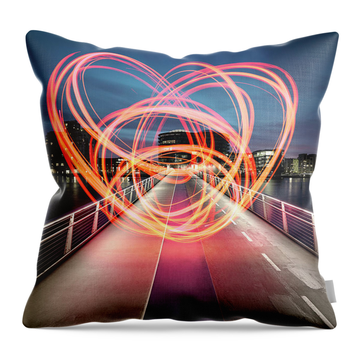 Copenhagen Throw Pillow featuring the photograph City Love by Sohl