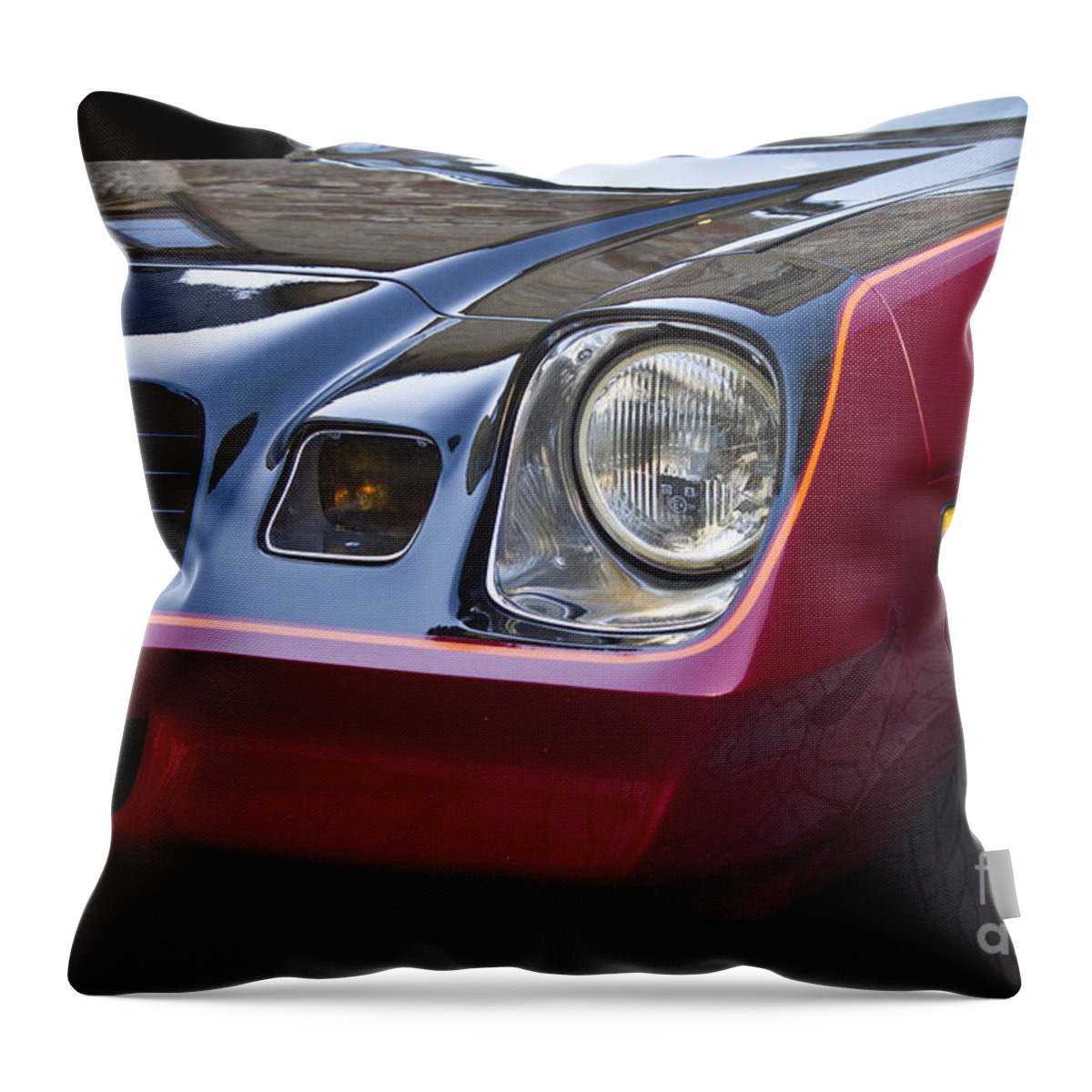 Chevrolet Camaro Throw Pillow featuring the photograph Classic Chevrolet Camaro by Heiko Koehrer-Wagner