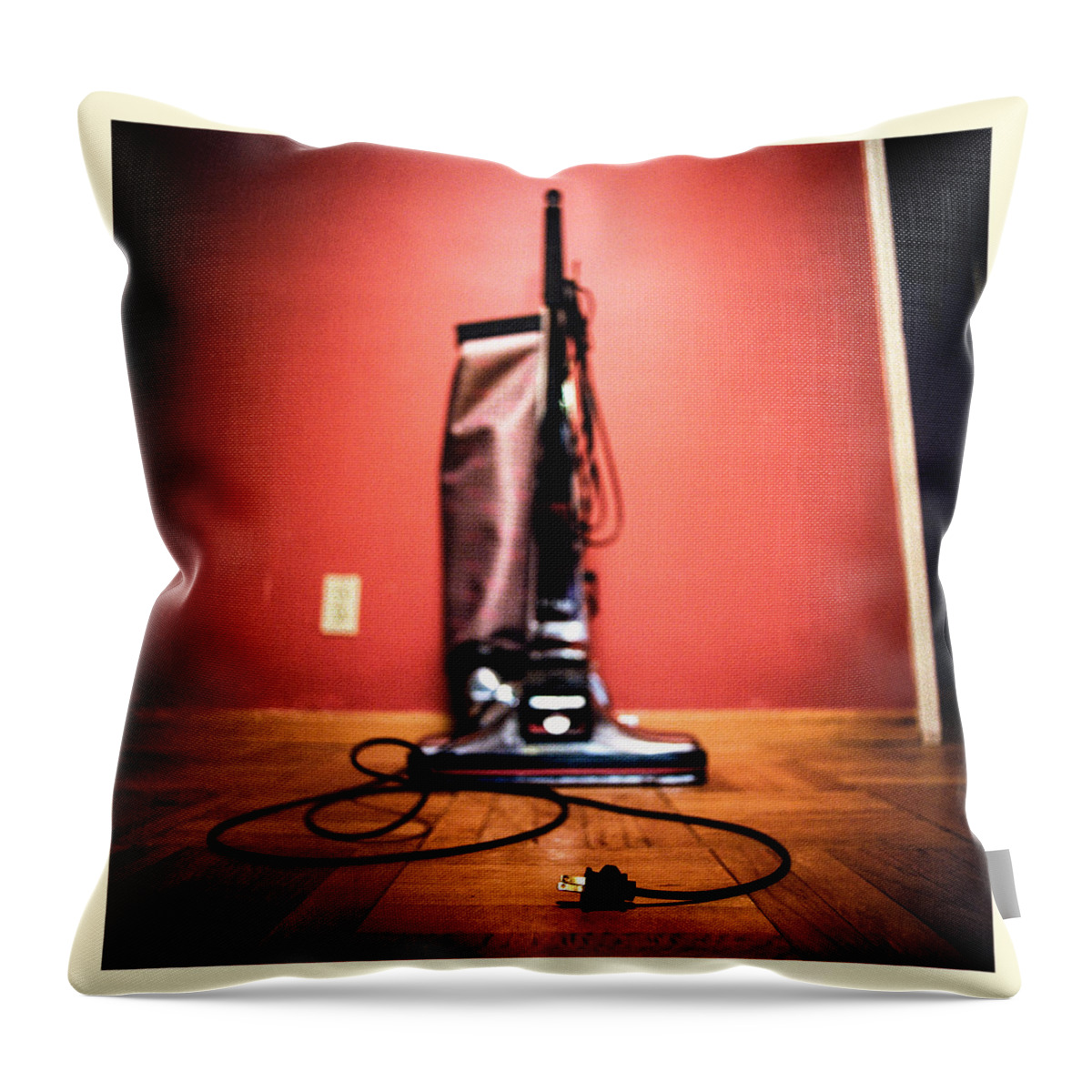 Dirty Throw Pillow featuring the photograph Classic Kirby Vacuum by Yo Pedro