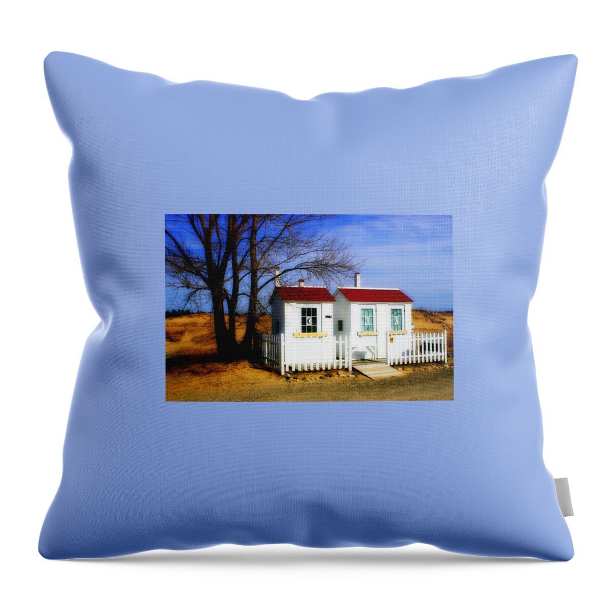 House Throw Pillow featuring the photograph Closed for the Season by Randy Pollard