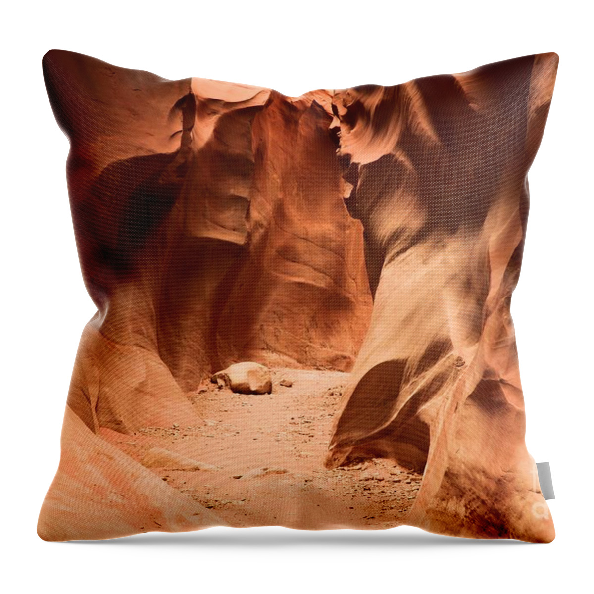 Dry Fork Slots Throw Pillow featuring the photograph Closing In by Adam Jewell