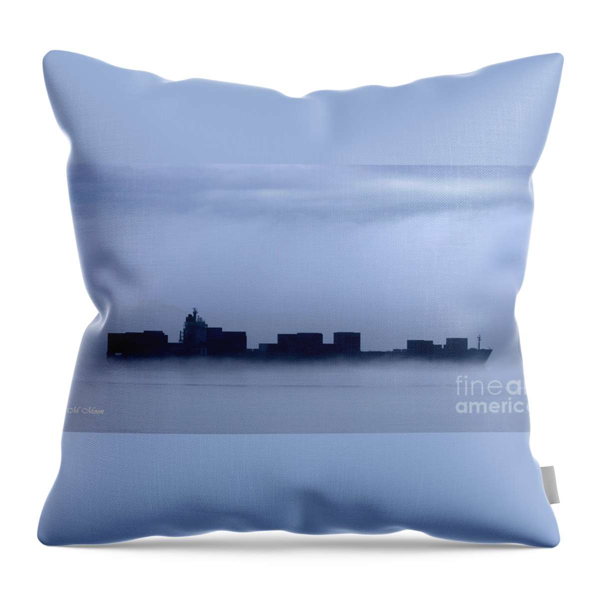 Ship Throw Pillow featuring the photograph Cloud Ship by Tap On Photo