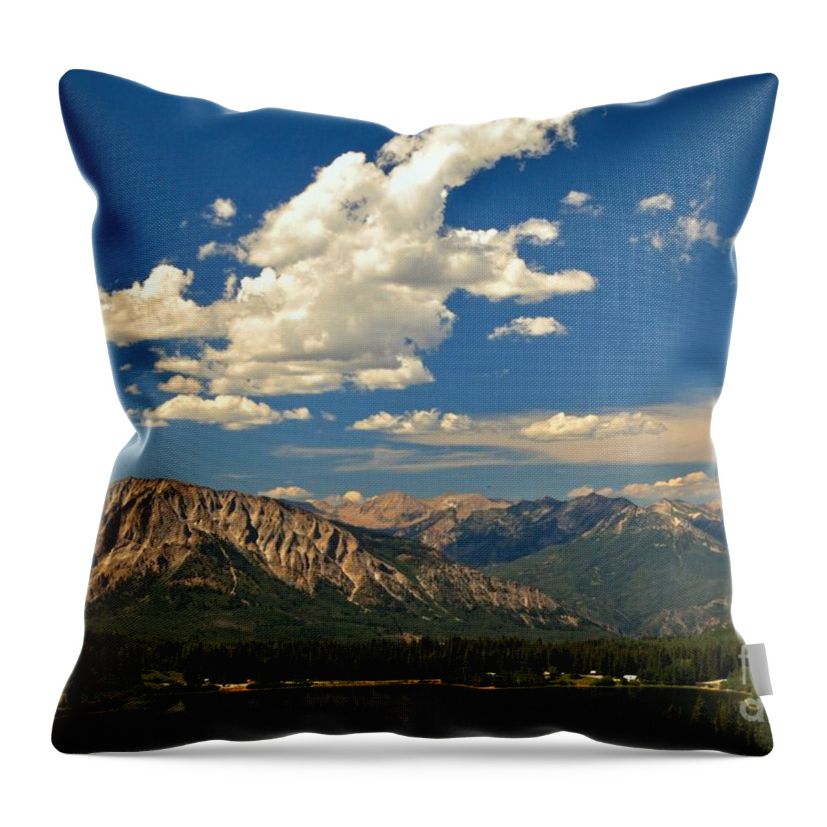 Gunnison National Forest Throw Pillow featuring the photograph Clouds Above Lost Lake by Adam Jewell