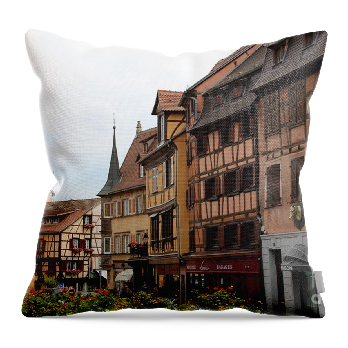 Canal Throw Pillow featuring the photograph Colmar 8 by Amanda Mohler
