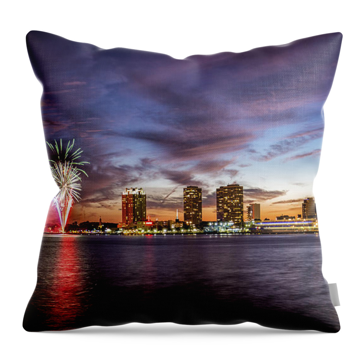 Landscape Throw Pillow featuring the photograph Color bloom by Rob Dietrich