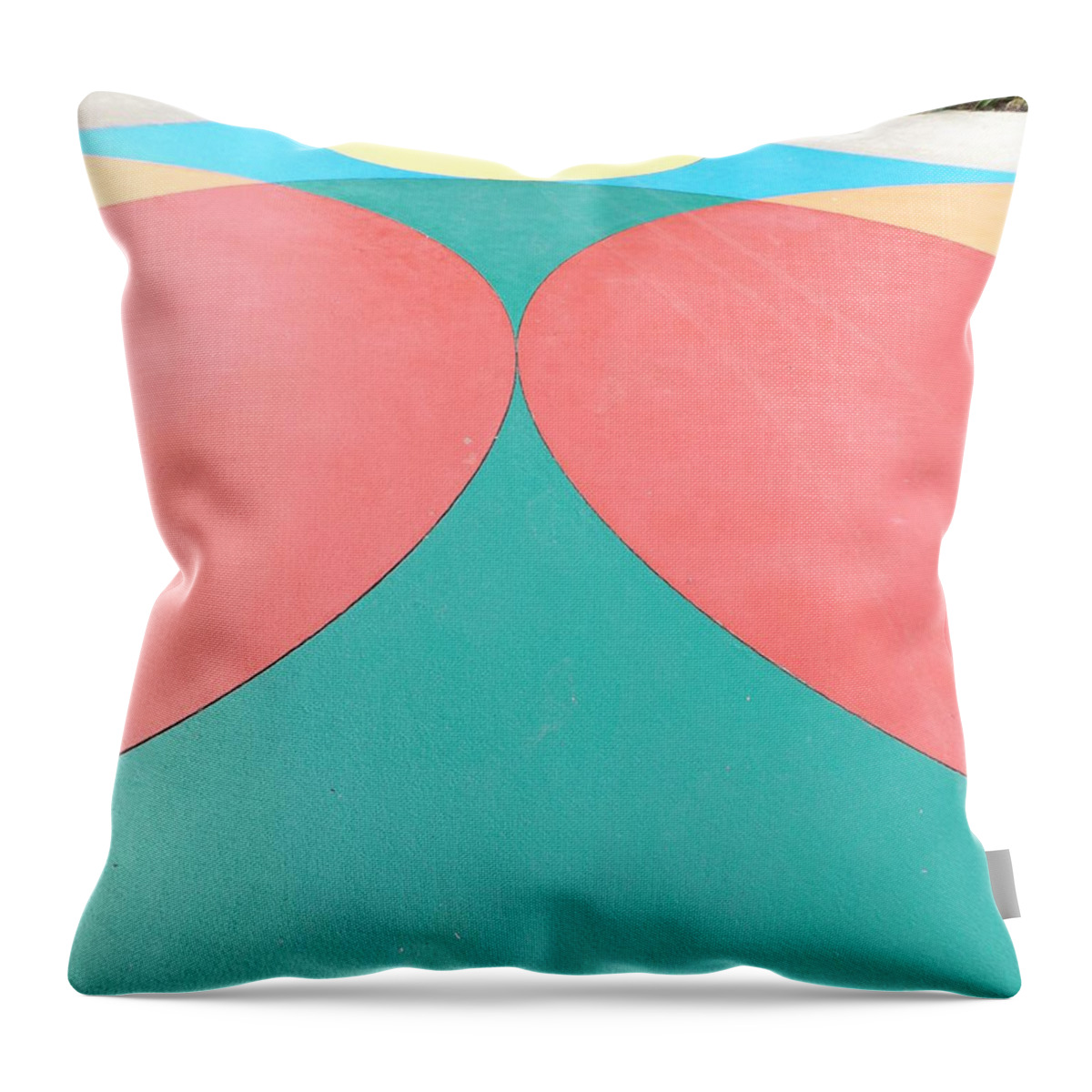 Color Throw Pillow featuring the photograph Color Circles Tall by Erick Schmidt