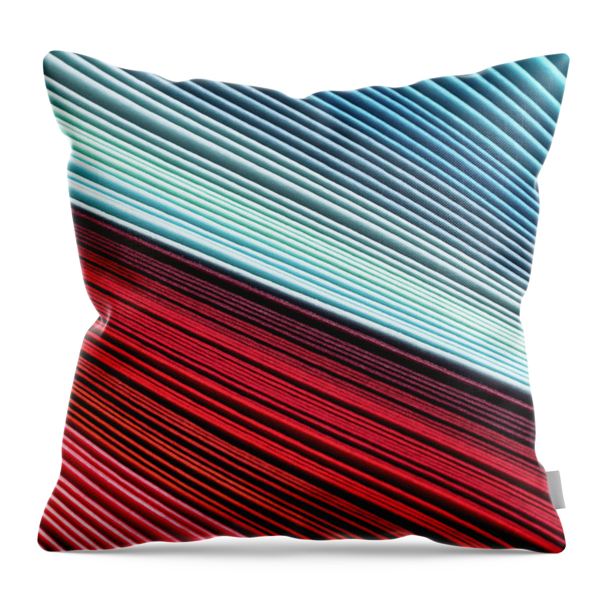 Rose Colored Throw Pillow featuring the photograph Color Contrast Of Abstract Paper Pages by Miragec