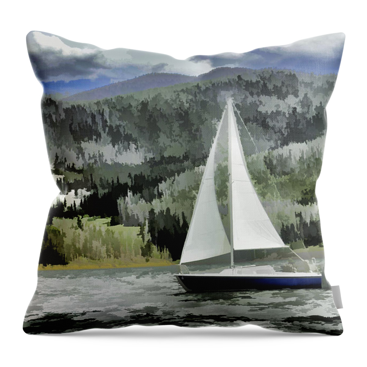 Frisco Throw Pillow featuring the photograph Colorado by Wind by Jerry Nettik