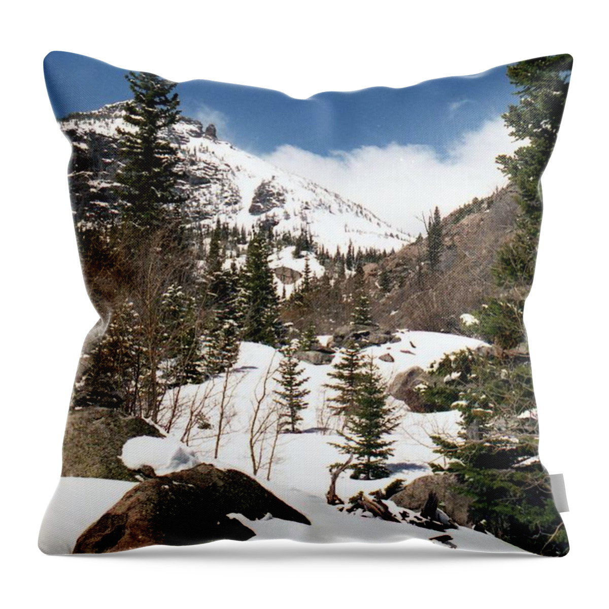 Rocky Mountain National Park Throw Pillow featuring the photograph Colorado - Rocky Mountain National Park 02 by Pamela Critchlow